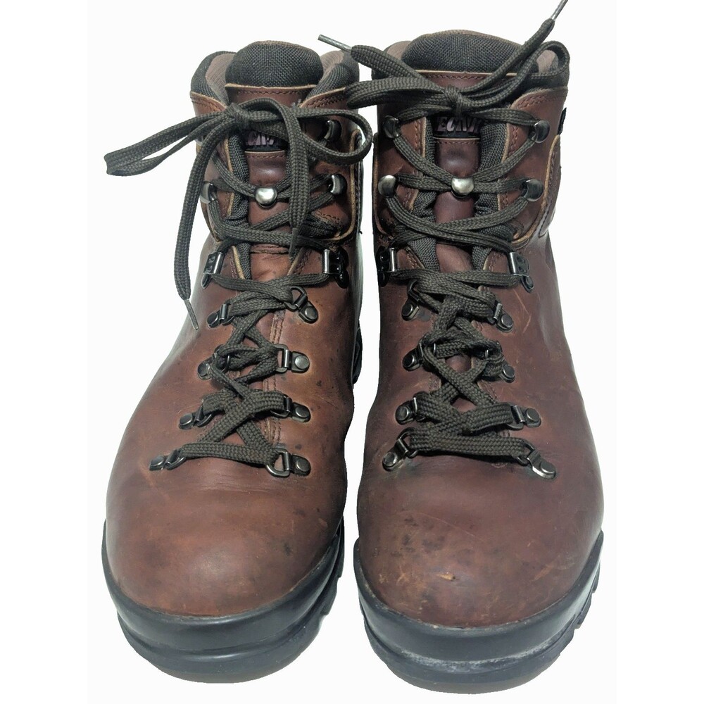 Vintage Tecnica Trekking Tecni-Dry Hiking Boots Men's Size 12D Cognac